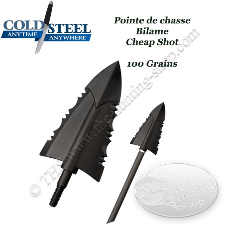 COLD STEEL Cheap Shot Punte da caccia bilama in polimero di plastica