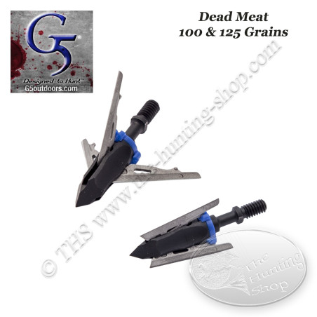 G5 DEADMEAT Mechanical three-blade point 100 and 125 grains