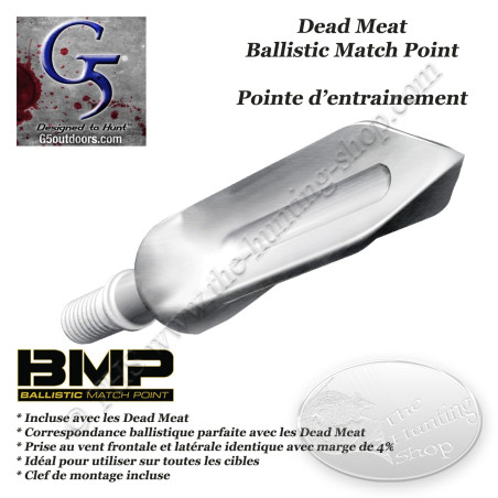 G5 DEADMEAT BMP Ballistic Match Point per l'addestramento con Deadmeat 100 e 125 grani