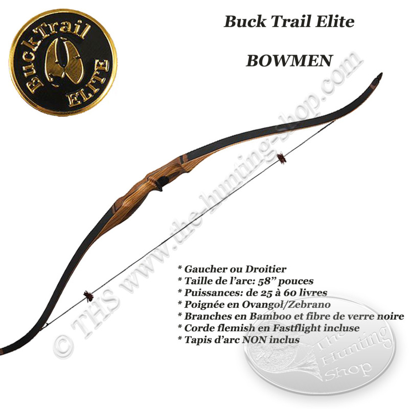 BUCK TRAIL ELITE Bowmen Arco recurvo de una pieza para caza y tiro 3D