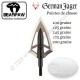 BEARPAW GERMAN JAGER Pointes de chasse bilames fixes