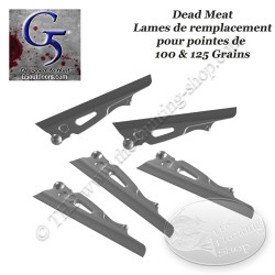 G5 DEADMEAT Lames de remplacement pour 3 pointes de chasse