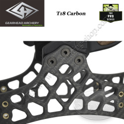 GEARHEAD ARCHERY T18 CARBON Arco compuesto ultracompacto y ligero con distancia entre ejes de 18 pulgadas en carbono