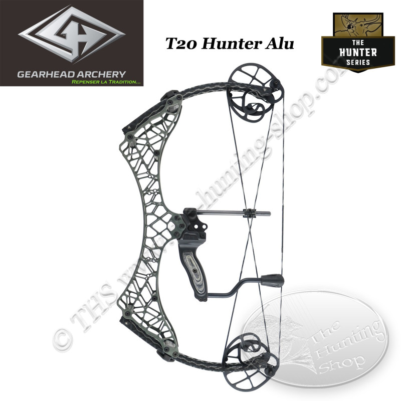 GEARHEAD ARCHERY Hunter Series T20 Compound bow in ultra-compact, lightweight 6061 aluminium