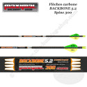 MAXIMAL BACKBONE 5.2 12 mounted carbon arrows for hunting and 3D shooting