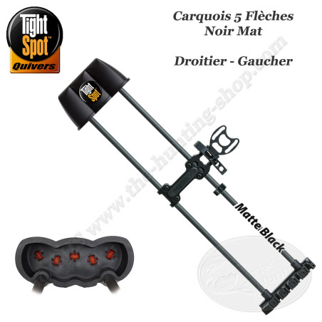 TIGHTSPOT Carcaj de gama alta de 5 flechas para arcos compuestos Negro