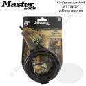 MASTER LOCK Cable Python antirrobo CAMO con autobloqueo para asegurar sus cámaras trampa