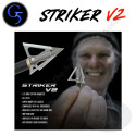 G5 Striker V2 Punta da caccia a tre lame a lama fissa con diametro di taglio di 1,25 pollici