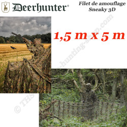 DEERHUNTER Sneaky 3D camouflage net 1.5m x 5m