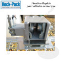 HECK-PACK Fixation rapide pour attache-remorque (sans panier)