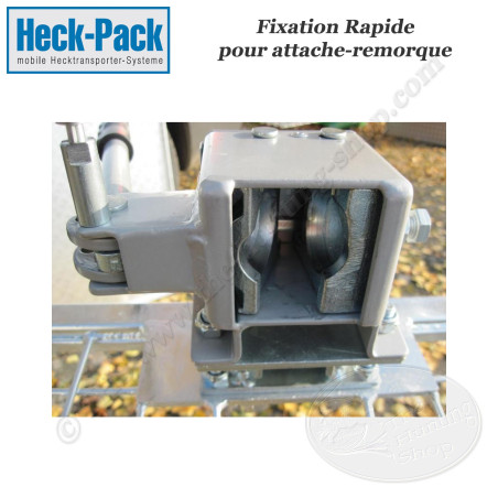 HECK-PACK Quick-release coupling for trailer hitch (without basket)