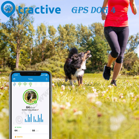 TRACTIVE GPS DOG 4 - Collar GPS para perros con rastreador de actividad