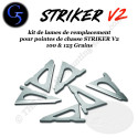 G5 Striker V2 Replacement blades for 3 hunting tips 100 & 125 grains