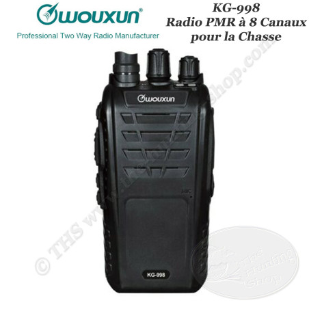 WOUXUN KG-998 Radio PMR portative compacte grande autonomie pour la chasse de type talkie walkie FM VHF