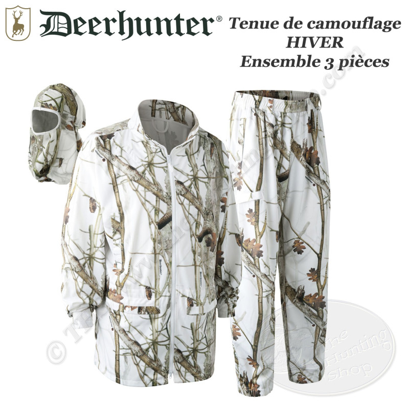 DEERHUNTER 3-delige wintersneeuw camouflagenet - 2118