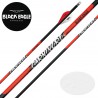 BLACK EAGLE ARROWS Carnivore 6 3D flechas de caza y tiro con plumas de carbono y paletas Blazer de 2 pulgadas