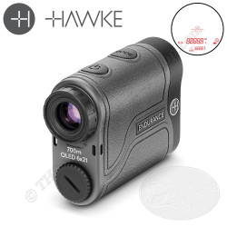 HAWKE ENDURANCE 700 Télémètre Laser à réticule lumineux avec compensation angulaire pour les archers