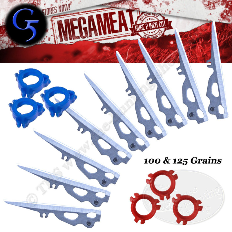 G5 MEGAMEAT Cuchillas de recambio para 3 puntas de caza