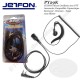 JETFON Micro Headset in Blisterverpackung kompatibel mit Jagdfunkgeräten Walkie-Talkie mit Anschlüssen KENWOOD