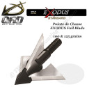 QAD EXODUS Pointes de chasse à lames fixes interchangeables 100 et 125 grains