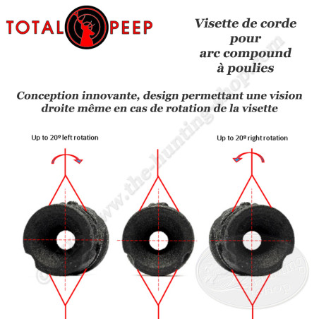 TOTAL PEEP Toujours Droite" anti-reflective hunting visor