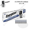 ENERGIZER Ultimate Lithium Boite de 10 piles jetables professionnelles L91 FR6 AA 1.5 volts