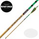 BLACK EAGLE ARROWS Vintage 6 traditional carbon arrows with cresting and natural feather tails