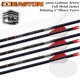 EASTON FMJ Black 5MM Full Metal Jacket 3D Jagd- und Schießpfeile aus Alu-ummanteltem Carbon