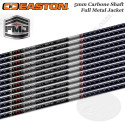 EASTON FMJ Nero 5MM Full Metal Jacket Tubi da caccia e da tiro 3D in carbonio rivestiti in alluminio