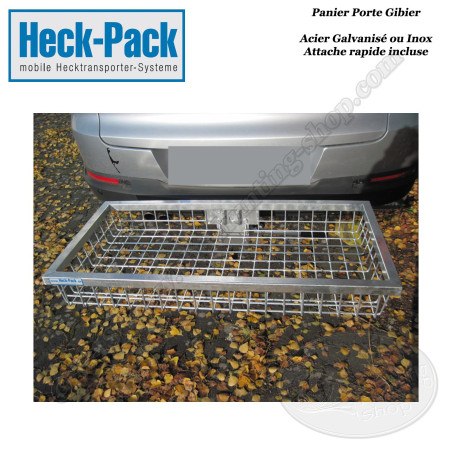 HECK-PACK Panier porte gibier avec attache rapide pour boule de remorque