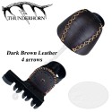 THUNDERHORN BOA leather quiver 4 or 6 arrows for traditional bows