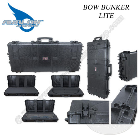 AVALON Tec X Bow Bunker Valise rigide de protection et de transport avec roues intégrées pour arc compound