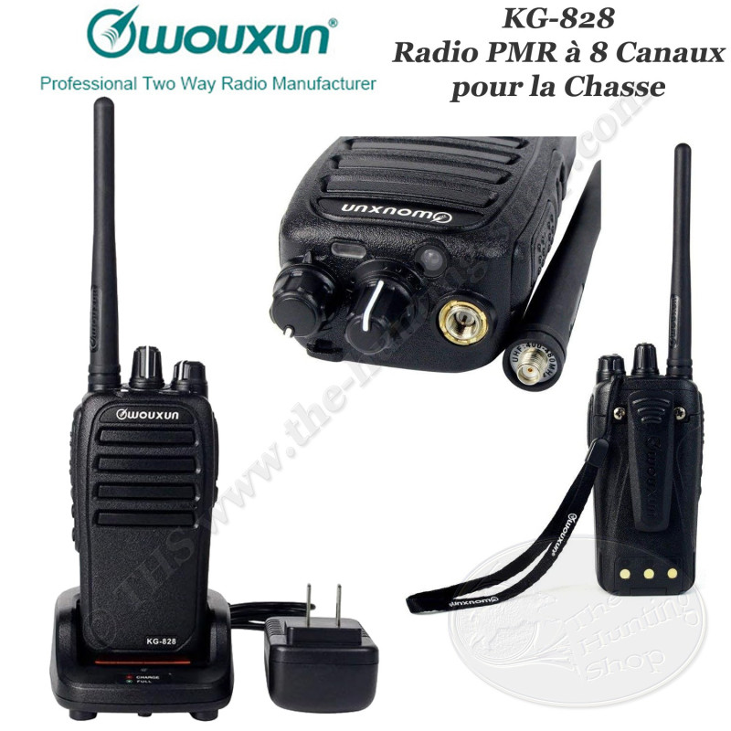 WOUXUN KG-828 Compacto FM VHF walkie-talkie PMR radio de caza