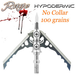 RAGE Hypodermic NC geen kraag Dubbel blad van roestvrij staal met mechanische spoeltip 100 & 125 korrels