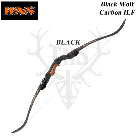 WNS BLACK WOLF arco in carbonio per arco da caccia ricurvo standard ILF