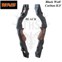 WNS BLACK WOLF carbon grips for ILF standard recurve bows - CARBONE BLACK