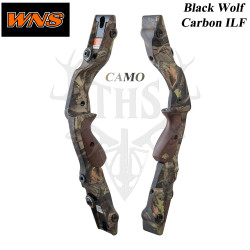 Puños de carbono WNS BLACK WOLF para arco recurvo ILF standard - CAMO