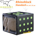 RINEHART RhinoBlock Standard cible bloc solide et confortable pour le tir à l'arc, convient pour lames de chasse