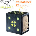 RINEHART RhinoBlock XL cible bloc solide et confortable pour le tir à l'arc, convient pour lames de chasse