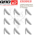 QAD EXODUS Pack de 9 lames de rechange pour pointes de chasse 100 et 125 grains - 3