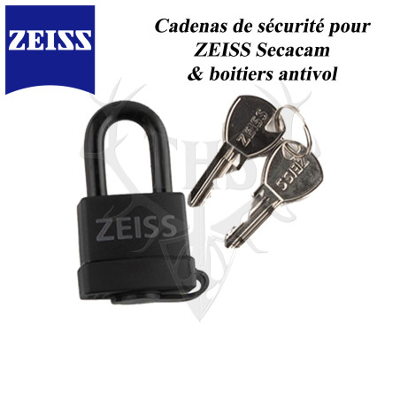 ZEISS​ Cadenas de Sécurité – Protection pour Caméra Secacam et Boîtiers Métalliques Antivol - 1