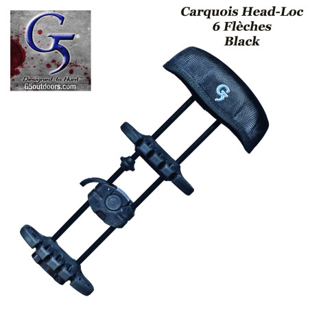 Carcaj G5 Head-Loc de 6 flechas para arcos compuestos de caza