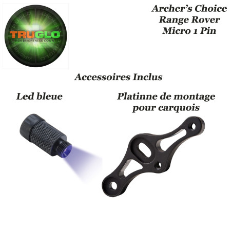 TRUGLO Mirino da caccia Range Rover Micro a puntatore singolo di Archer's Choice