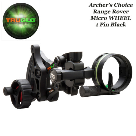 TRUGLO Archer's Choice Range Rover Micro Wheel Viseur de chasse mono pointeur