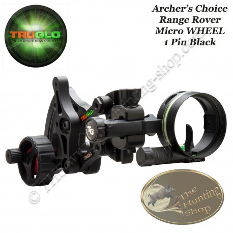 TRUGLO Archer's Choice Range Rover Micro Wheel Single Pointer Hunting Sights