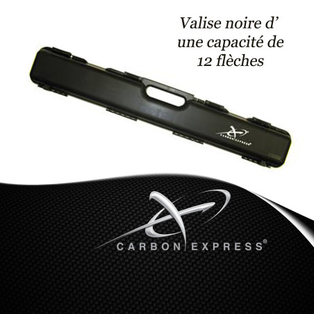 CARBON EXPRESS Schwarzer Koffer für Pfeile