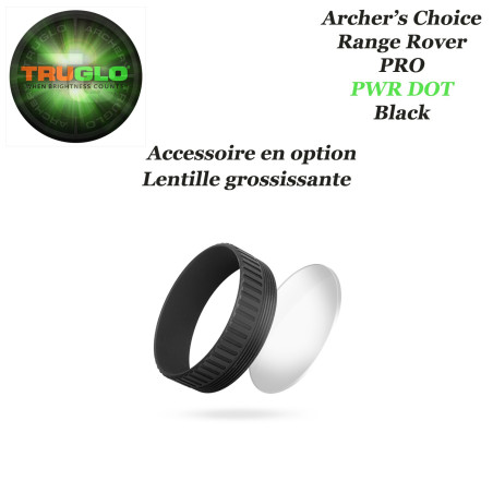 TRUGLO Archer's Choice Range Rover PRO Single Aiming Hunting Sight with Illuminated Crosshairs