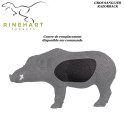 RINEHART 3D Gran jabalí Razorback Jabalí blanco de espuma para tiro con arco