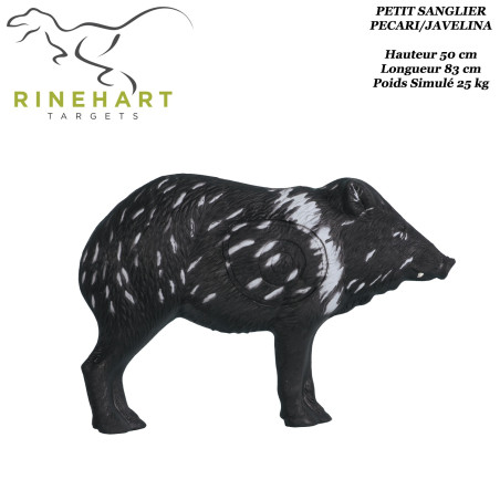 RINEHART 3D Small Javelina Boar foam target for archery