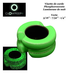 GLOWPEEP Visera de cuerda que brilla en la oscuridad